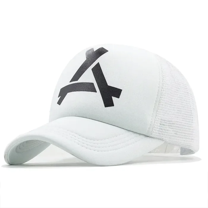 Embossed Triangle Mesh Baseball Caps Women Breathable Mesh Snapback Hats Red Black Casual Sport Hats Cap Unisex Men Fishing - Image 10