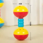 1pcs Childlren Handbells Baby Comfort Toy Educational Instrument Musical Toys for Baby Infant (Random Color) - Image 7