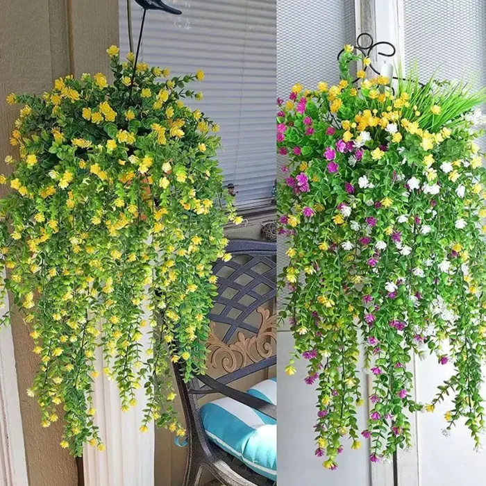 1pc Artificial Plant Plastic Eucalyptus Camellia Hot sale Wedding Christmas Garden arch Home Outdoor UV protection Festival DIY - Image 4