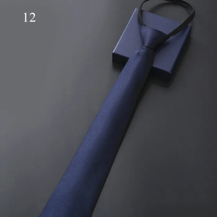 8Cm Daily Wear Lazy Zipper Cravat Necktie Accessories Men's Tie Jacquard Classic Fashion Wedding Party Gift Men Slim Skinny Tie - Image 29