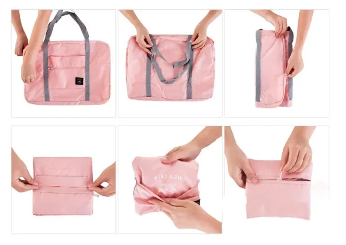 Boston Bag Duffle Bag Foldable Handbags Clothes Organizer Cartoon Pattern  Luggage Large Capacity Travel Storage Zipper Bags - Image 5