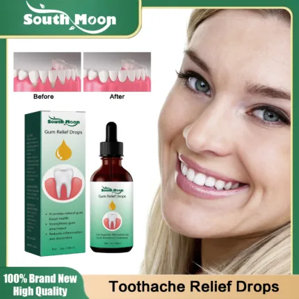 Toothache Relief Drops Remove Plaque Stain Decay Relieve Gum Bleeding Swollen Pain Cure Periodontitis Protect Oral Health Care
