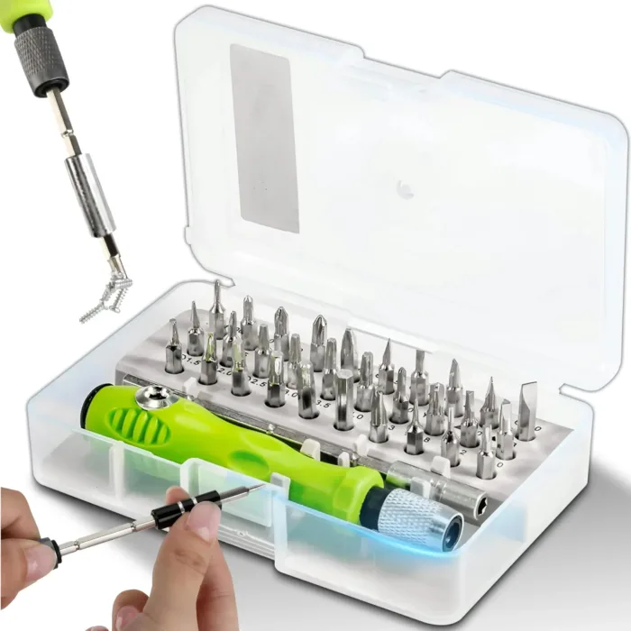 Mini 32-in-1 Precision Screwdriver Set Magnetic Phillips Bits Multifunctional Hand Repair Tool Kit for Phone Watch Glasses PC - Image 1