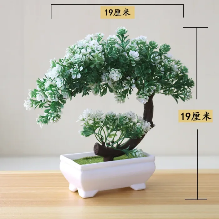 1pc Artificial Plants Bonsai Small Tree Simulation Plants Fake Flowers Table Potted Ornaments Home Decoration Hotel Garden Decor - Image 34