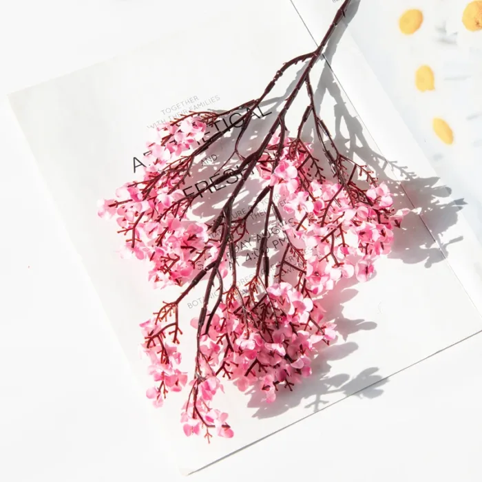 2PCS Artificial Plants Long Baby's Breath Christmas Decorations Vase for Home Wedding Bridal Festival Party Fake Plastic Flowers - Image 10
