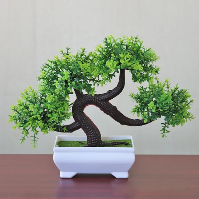 Simulated Potted Dragon Whisker Tree Bonsai Green Plant For Office Desktop Decoration Flowers Potted Home Creative Decoration - Image 5