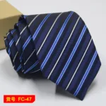 67 Styles Men's Ties Solid Color Stripe Flower Floral 7-8cm Jacquard Necktie Accessories Daily Wear Cravat Wedding Party Gift - Image 26