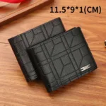 PU Leather Wallets Purses Men Women Business Foldable Multi-Card Wallet Picture Coin Purse Slim Money Credit ID Cards Holder Bag