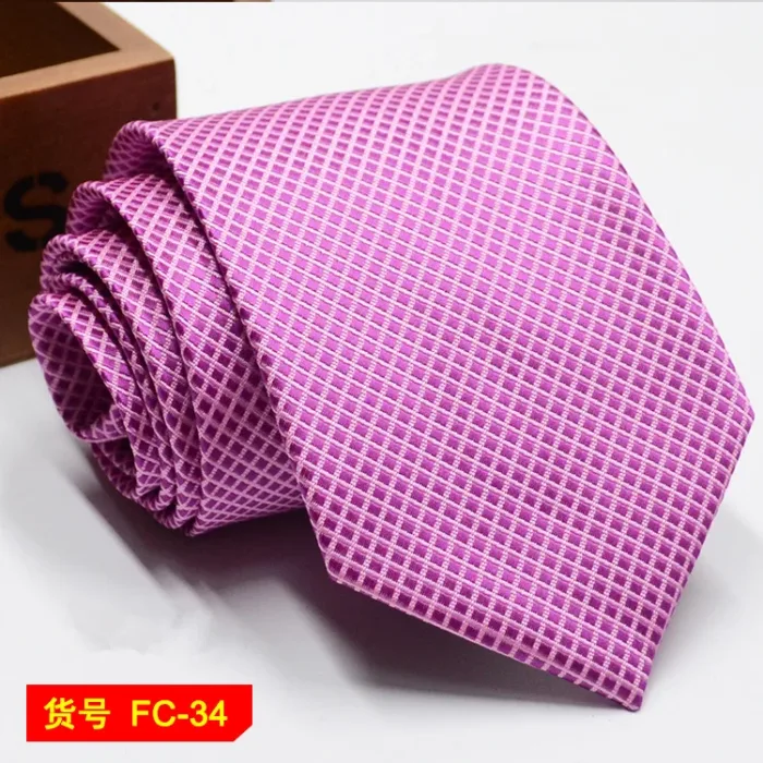 67 Styles Men's Ties Solid Color Stripe Flower Floral 7-8cm Jacquard Necktie Accessories Daily Wear Cravat Wedding Party Gift - Image 40