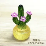 Creative Simulation Cactus Plant Decor Transparent Fleshy Car Computer Decoration Ornaments Decorative Crafts Home Accessories - Image 14