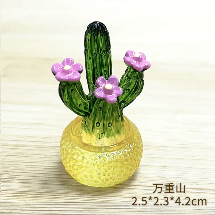 Creative Simulation Cactus Plant Decor Transparent Fleshy Car Computer Decoration Ornaments Decorative Crafts Home Accessories - Image 14