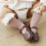 Baby Socks Newborn Lace Socks Baby Girl Knee High Long Infant Toddler Children Kids Non-slip Floor Socks Baby Stuff Accessories - Image 2