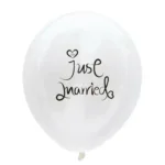 10pcs 10inch Just Married Latex Balloons Wedding White Engagement Party Decoration Bridal Shower Decor - Image 3
