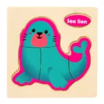 Montessori Wooden 3D Jigsaw Puzzle Cartoon Animals Children Learning Cognition Intelligence Puzzle Game Educational Toy for Kids - Image 17
