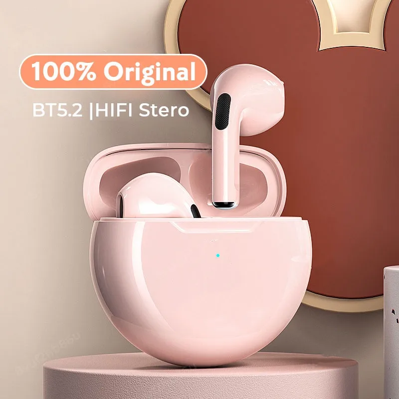 Sf45ceb304b38467cade33fc1b473b2843.webp Original Pro6 TWS Touch Control Wireless Headphones Bluetooth 5.0 Earphones Sport Earbuds Music Headset For Iphone Xiaomi phones - Image 1