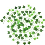 2.4M 100pcs Leaf 1 piece Home Decor Artificial Ivy Leaf Garland Plants Vine Fake Foliage Flowers Creeper Green Ivy Wreath - Image 3