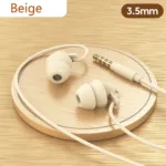 Soft Silicone Headphones Wired Handsfree Type C 3.5mm Jack Earphones In-Ear Sleep Wired Headset With Mic In-line Control Earbuds - Image 10