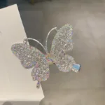 Bangs Clip Shine Will Move Simulation Butterfly Hairpin for Women Girl Headdress Rhinestone Duckbill Clip Hold Hair Accessories - Image 3