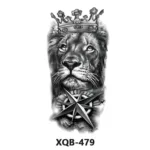 210 * 114mm Dragon, Snake, Lion Tattoo Sticker For Men And Women Black And White Color Transfer Printing Temporary Tattoos Art - Image 38