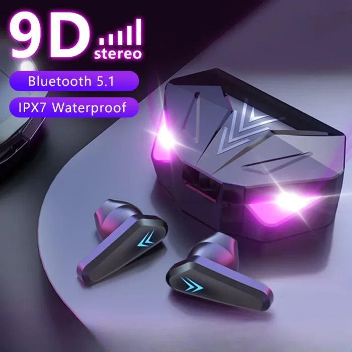 NEW AIR X15 Earphones Bluetooth Wireless Gamer Headphones 65ms Low Latency Earbuds fone Gamer Headset Gamer With Mic Handfree - Image 1