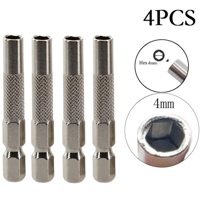 Magnetic Hex Shank 6.35mm-4mm Insert Bit Adapter For Electric Screwdriver Socket Holder Drill Bit Adapter 45mm Length Tools - Image 9