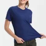 Women's Solid Color Ultralight Quick Dry Sport T-Shirt,Breathable Lightweight  ,Running Gym Compression Shirt - Image 11