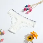 Thong Cotton Sexy Ladies Panties Women's Underwear Low Waist Solid Color Shorts Black Invisible Lace T-st - Image 8