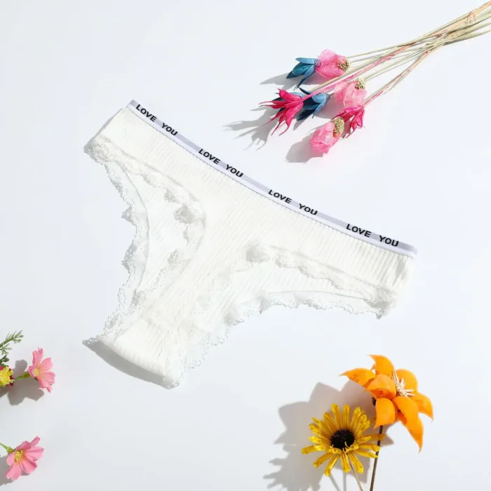 Thong Cotton Sexy Ladies Panties Women's Underwear Low Waist Solid Color Shorts Black Invisible Lace T-st - Image 8