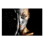 Modern Black Gold African Woman Portrait Wall Art Posters Living Room Home Decor Canvas Painting Mural Prints Pictures Cuadros - Image 22