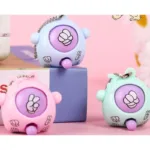 Mini Egg Stone Paper Scissors Toy Colored Round Egg Cartoon Lovely Gift Key Chain Party Interactive Toy Stress Reliever - Image 2
