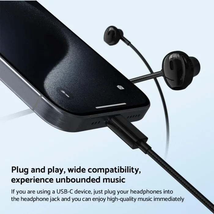 For Samsung Headphones HiFi Surround Sound In-ear USB Type C 3.5mm With wire control Wired Earplugs For Galaxy S24 S23 S22 Ultra - Image 3