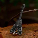 Unique Vintage Violin Pendant for Men Women Gothic Stainless Steel Musical Instrument Necklace Fashion Jewelry Gift Wholesale - Image 2