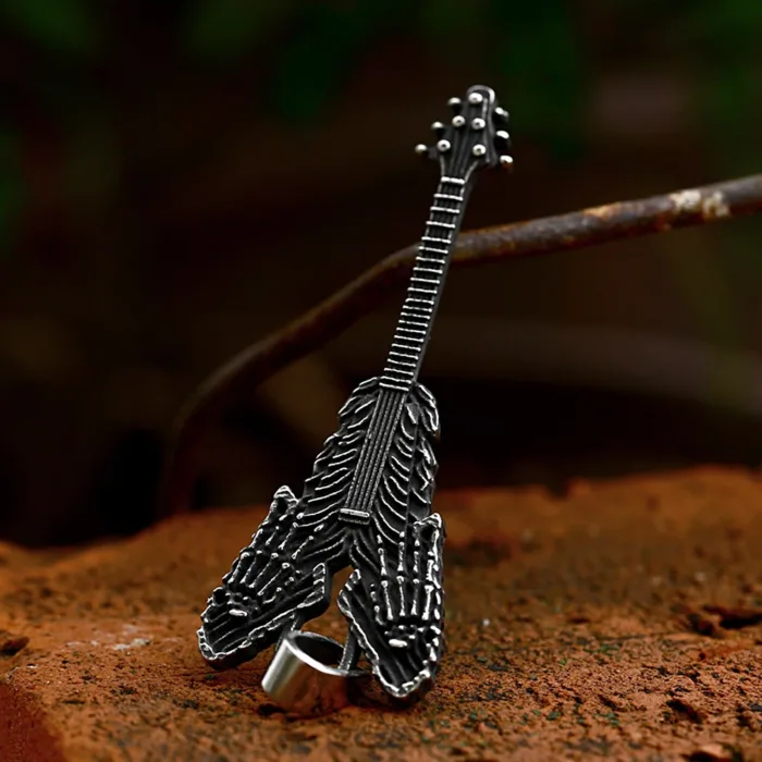 Unique Vintage Violin Pendant for Men Women Gothic Stainless Steel Musical Instrument Necklace Fashion Jewelry Gift Wholesale - Image 2