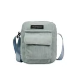 Women Corduroy Shoulder Bags Striped Cloth Fabric Handbags Casual Zip Tote Canvas Crossbody Bag Cute Shopping Bag for Ladies - Image 10