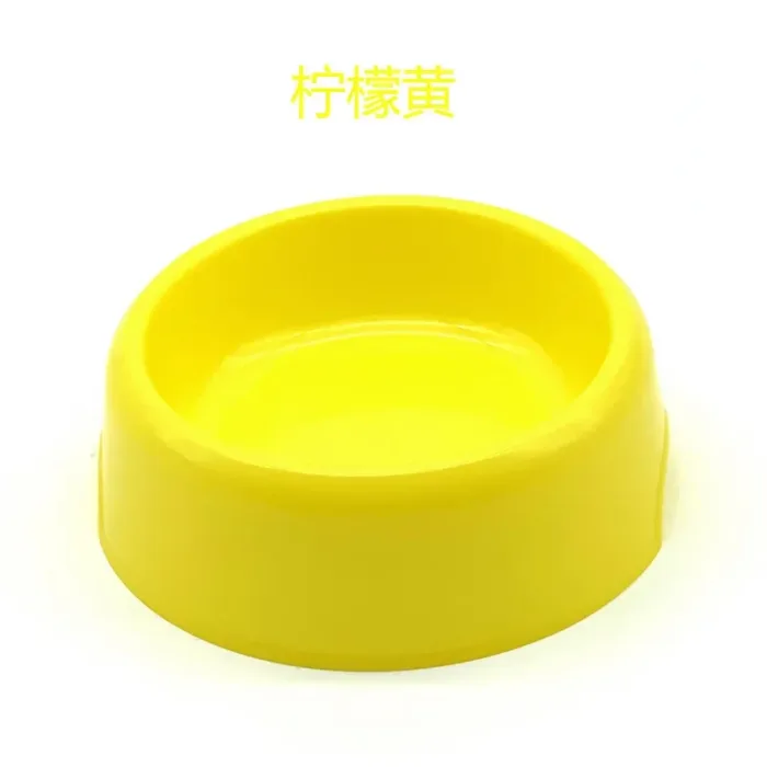 Solid Color Pet Bowl Plastic Dog Cat Round Single Bowls Thickened Eco-Friendly Dog Pet Supplies Dog Accessories - Image 11