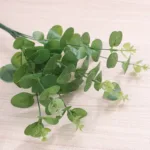 Artificial Plastic Plant Eucalyptus Leaves Branch Green Stems Home Outdoor Party Wedding Fake Flowers DIY Decoration Arrangement - Image 7