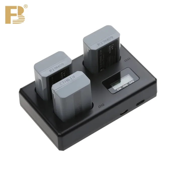 FB NP-FW50 Battery Charger 3 Slots for Sony Camera A6000 A6400 A6300 A6500 A7 A7II A7M2 A7SII A7R A7RII 7SM2 7M2 A33 A35 A37 A55 - Image 4