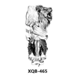 210 * 114mm Dragon, Snake, Lion Tattoo Sticker For Men And Women Black And White Color Transfer Printing Temporary Tattoos Art - Image 8