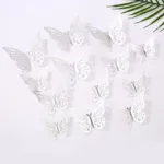12pcs Suncatcher Sticker 3D Effect Crystal Butterflies Wall Sticker Beautiful Butterfly for Kids Room Wall Decal Home Decoration - Image 10