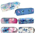 Disney Anime Stitch Pencil Case Kawaii laser Pen Bag Cartoon Students Storage Bag Stationery School Supplies Christmars Gift