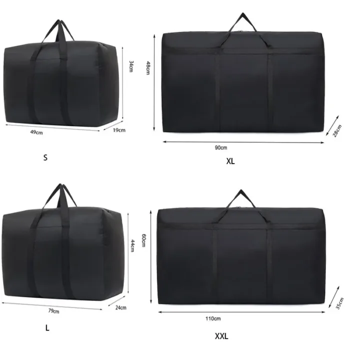 super large capacity travel duffel bag foldable luggage travel bag Waterproof Polyester Organizer Cloth Quilt Storage Bag - Image 5