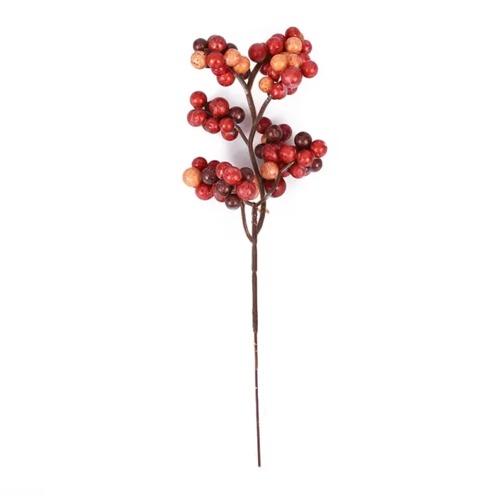 18cm Christmas Decorations Simulated Rich Fruit Festival Decoration New Year Noel Red Berry Branch Living Room Home Decoration - Image 5