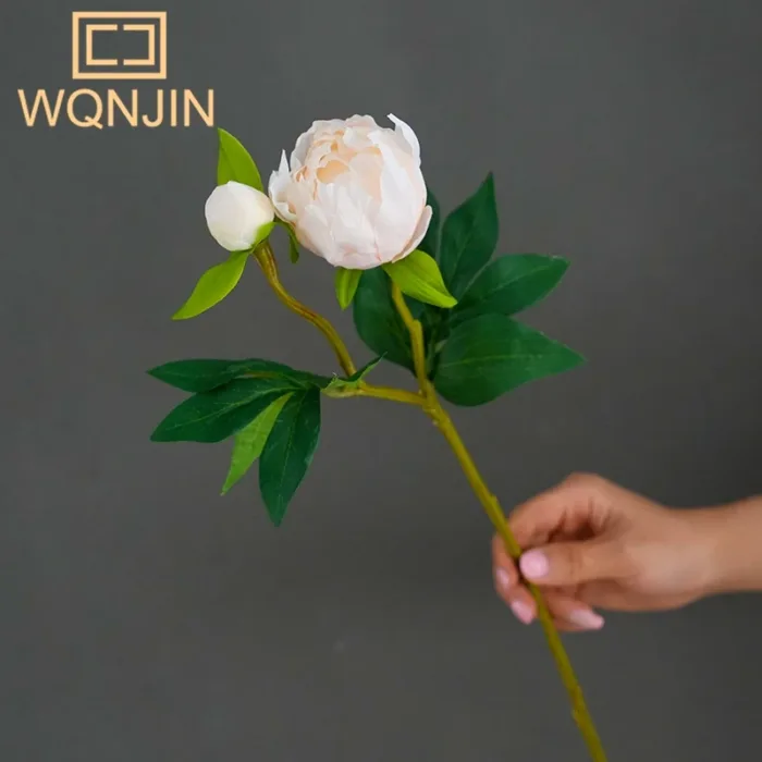 1PC,Peony Peony Simulation Flowers For Wedding Decoration, Living Room Dining Table Decoration, High-end Fake Flower Bouquet - Image 7