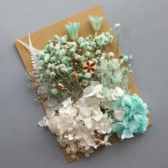 1 Bag Artificial Plants Dried Real Flowers Preserved Materials Epoxy Resin Candles DIY Floral Materials Hydrangea Set Flowers - Image 18