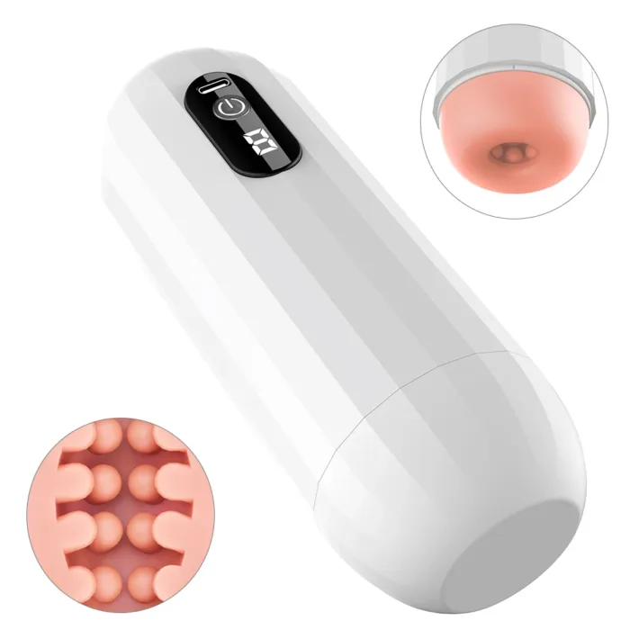 Automatic Sucking Male Masturbator Vibration Blowjob Machine Masturbation Cup Pocket Pussy Penis Pump SexToy Adult Goods for Men - Image 1