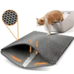 Pet Cat Litter Mat Waterproof Double Layer Cat Litter Trapping Pet Litter Box Mat Clean Pad Products For Cats Accessories - Image 7