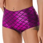 Womens Mermaid Fish Scale Print Booty Shorts High Waisted Hot Pants Party Club Festival Rave Dance Bottoms Sexy Clubwear - Image 11