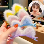 2pcs Cute Ears Hair Clips 3D Rabbit Bear Hair Pin for Baby Girls Kawaii Headwear Little Girls Kids Hair Accessories 2023 NEW - Image 6