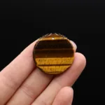 Amazonite Rose Quartz Jade Lapis lazuli Stone30MM Round Disc Pendant Charm For Jewelry MakingDIY Necklace Accessories Gift Party - Image 13