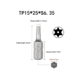 1 Inch TP10 15 20 25 30 35 Security Torx Screwdriver Bit Set 1/4 Inch 6.35mm Hex Shank Electric Screwdriver Bits For Power Tools - Image 3